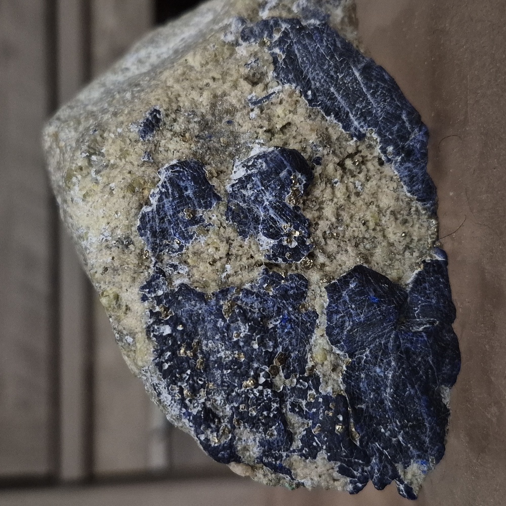 Raw Azurite Specimen with Clear Quartz - Picture 5 of 6